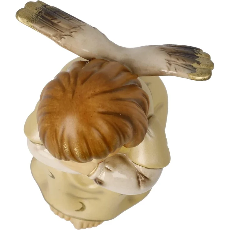 Goebel Dekofigur Engel Verträumtes Engelchen, Himmelsboten, Steingut, Champagner, 10 cm, 41658071 – Bild 5