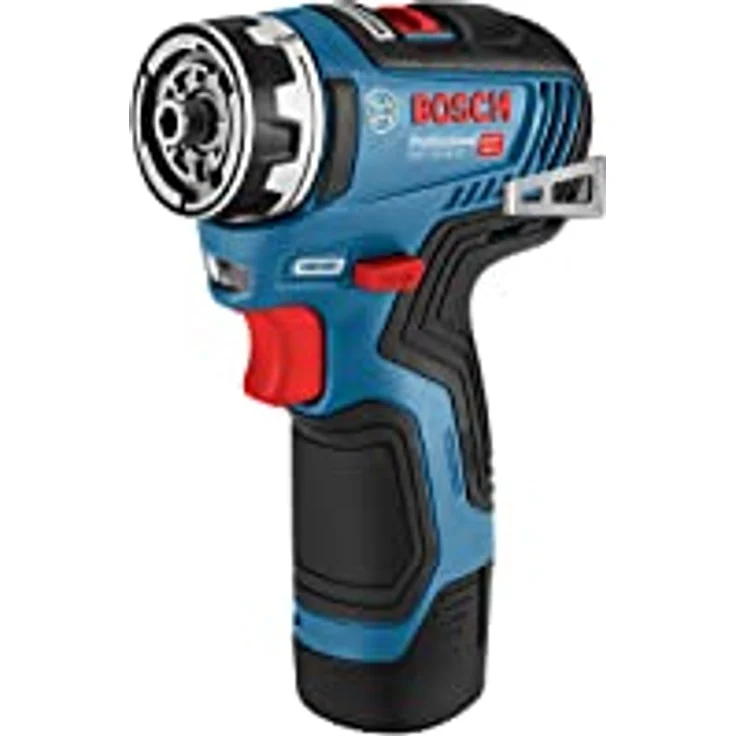 Bosch Professional GSR 12V-35 FC 06019H3004 12V Akkuschrauber (ohne Akku, FlexiClick System, max. Bohr Holz-Stahl: 32-10 mm, im Karton), 12 V, blau – Bild 2