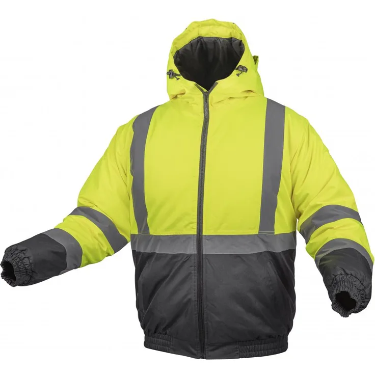 Högert Gefütterte Warnschutzjacke "Oker" Gelb M