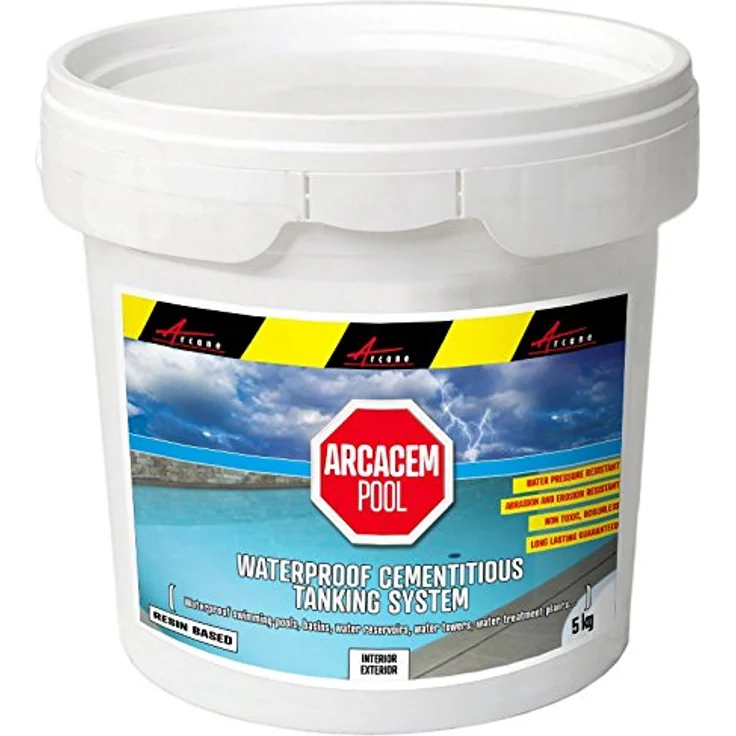 ARCANE INDUSTRIES Wasserdichte Versiegelung für betonierte und gemauerte Pools und Becken - ARCACIM PISCINE - Weiß - 25 kg – Bild 5