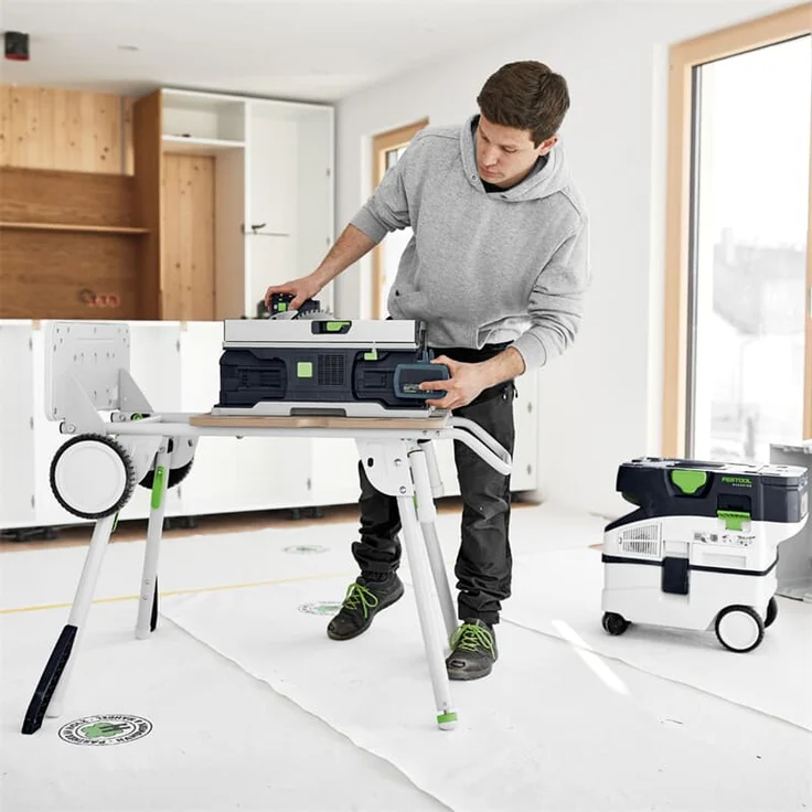 FESTOOL Akku-Tischkreissäge CSC SYS 50 EBI-Set 577379 Energie-Set & Untergestell – Bild 6