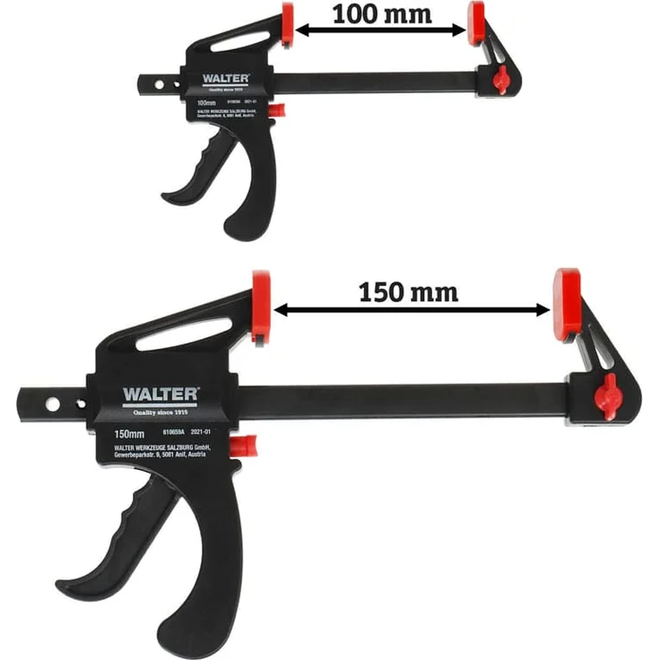 Walter Schnellspannzwingen 4 tlg. Set Spanner Druckzwingen Zwingen Klemmzwingen – Bild 3