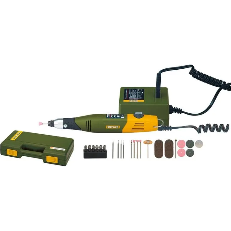 Proxxon 28515 Modellbauer- und Gravierset mit Bohr- und Fräsgerät MICROMOT 50-E 40 Watt 0,23 kg 230 V