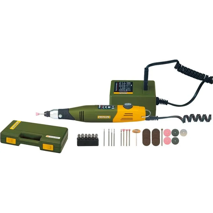 Proxxon 28515 Modellbauer- und Gravierset mit Bohr- und Fräsgerät MICROMOT 50-E 40 Watt 0,23 kg 230 V – Bild 1