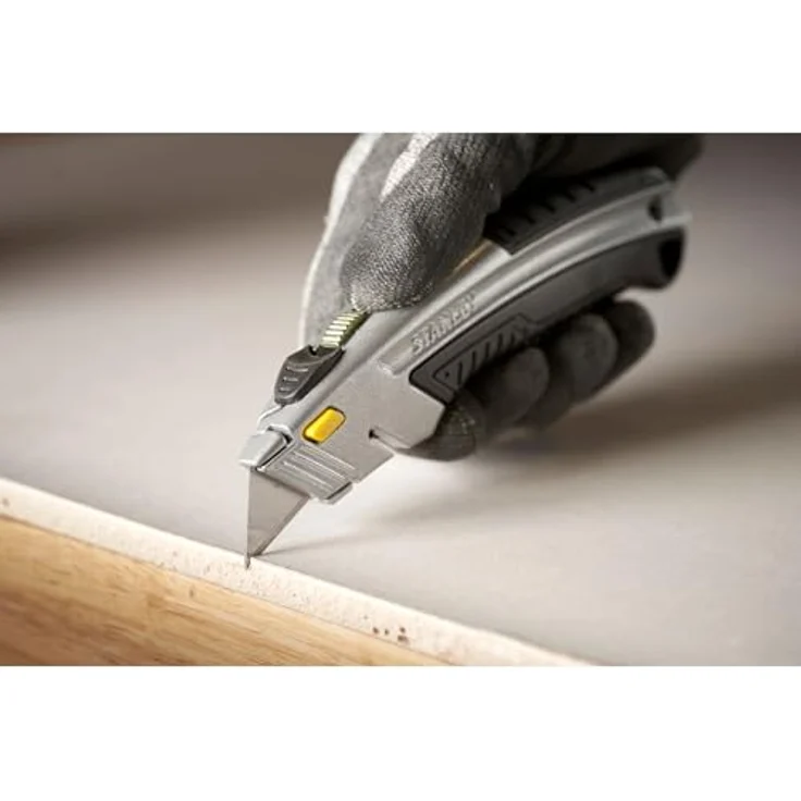 Stanley Schnellwechsel Profimesser (einziehbare Klinge, in 5 Positionen fixierbar, werkzeugloser Klingenwechsel) 0-10-788 – Bild 4