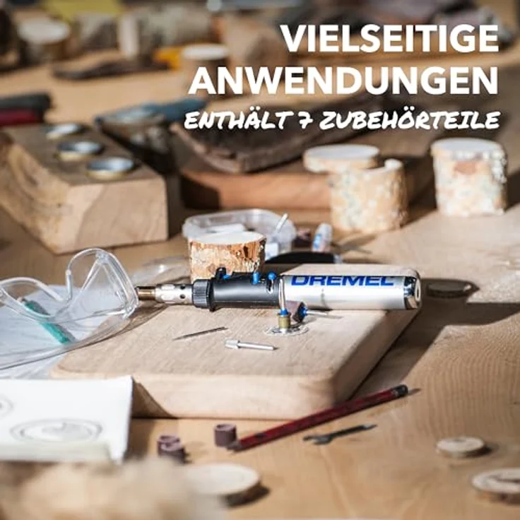 DREMEL 2000 VersaTip Lötkolben - Brennkolben und Löt-Set (mit 7 Wechselspitzen zum Löten, Heißschneiden, Schweißen, Brandmalerei, Holz Gravieren, Schmuckherstellung) – Bild 5