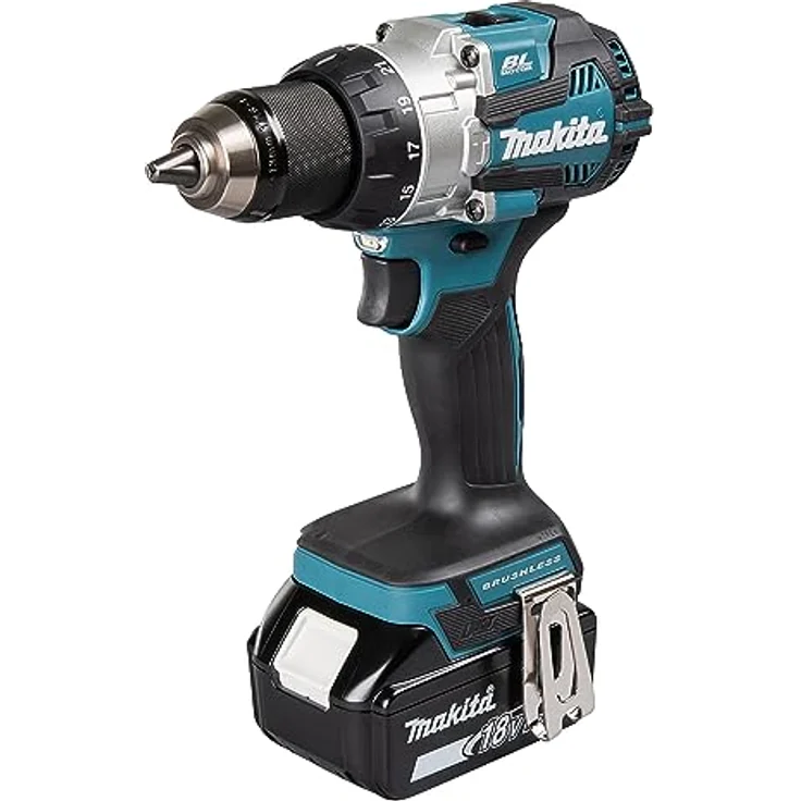 Makita DHP489RTJ Akku-Schlagbohrschrauber 18V / 5,0 Ah, 2 Akkus + Ladegerät im MAKPAC mit LED-Licht – Bild 1