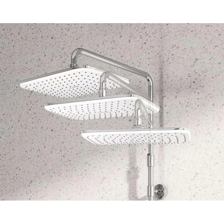 Kludi Thermostat-Dual-Shower-System COCK Explorer DN 15, Wandmontage mit eleganter Verchromung, Überhitzungsschutz und höhenverstellbarem Duschkopf – Bild 5