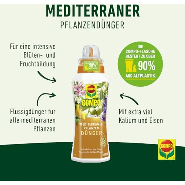 Compo Mediterraner Pflanzendnger, 500 ml: Tests, Infos & Preisvergleich