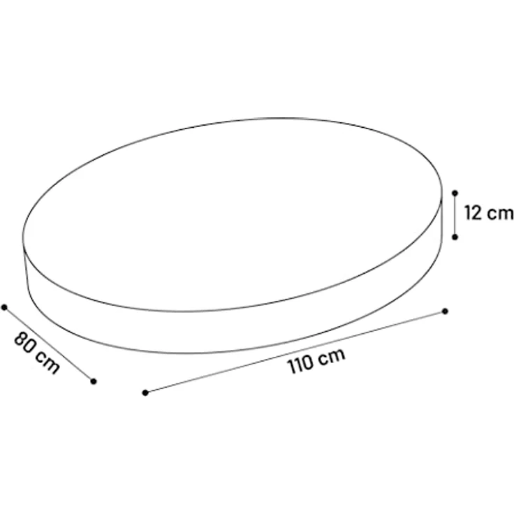 Flamingo Kissen Ziva Oval Terrakotta 110x80x12cm, Haustierdecke aus Polyresin – Bild 3