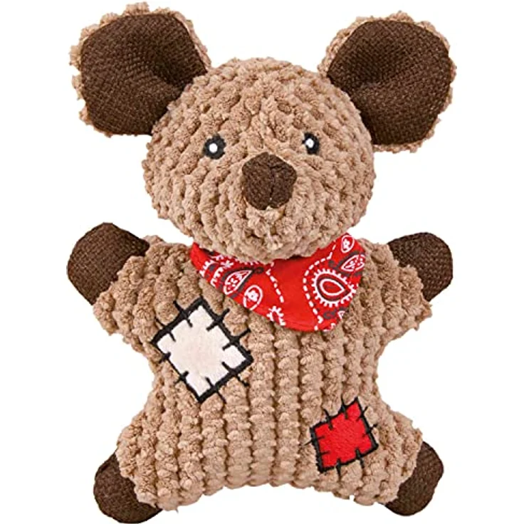 Trixie Maus mit Flicken, Stoff Jute 19 cm – Bild 1