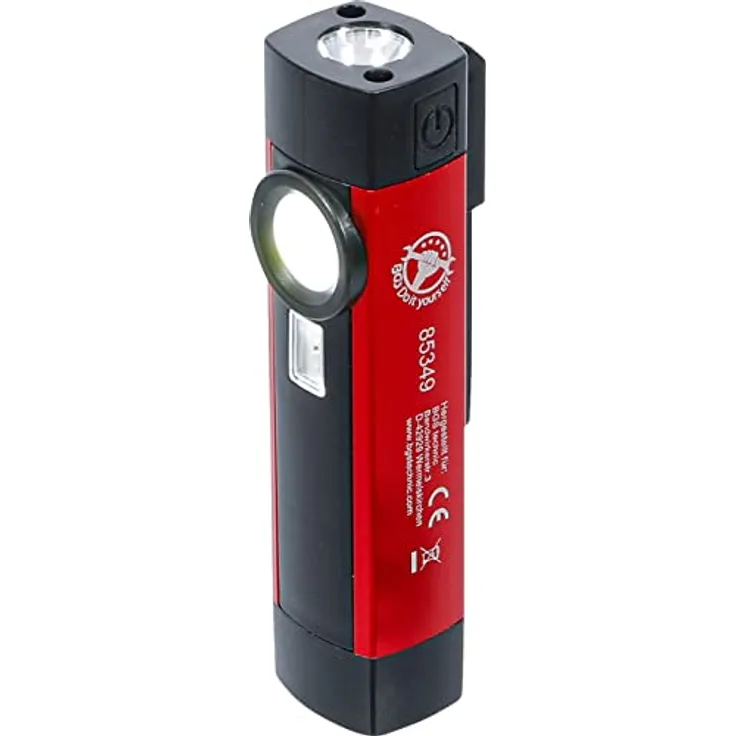 BGS Diy 85349 | COB-LED/UV-Aluminium-Handleuchte | 1 W, extrem kompakt, magnetischer Halteclip, inkl. Micro-USB Ladekabel - Preisvergleich