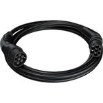 go-e Typ 2 Kabel Black Edition, 2,5 m Wallbox-Ladekabel bis 22 kW, schwarzes Design