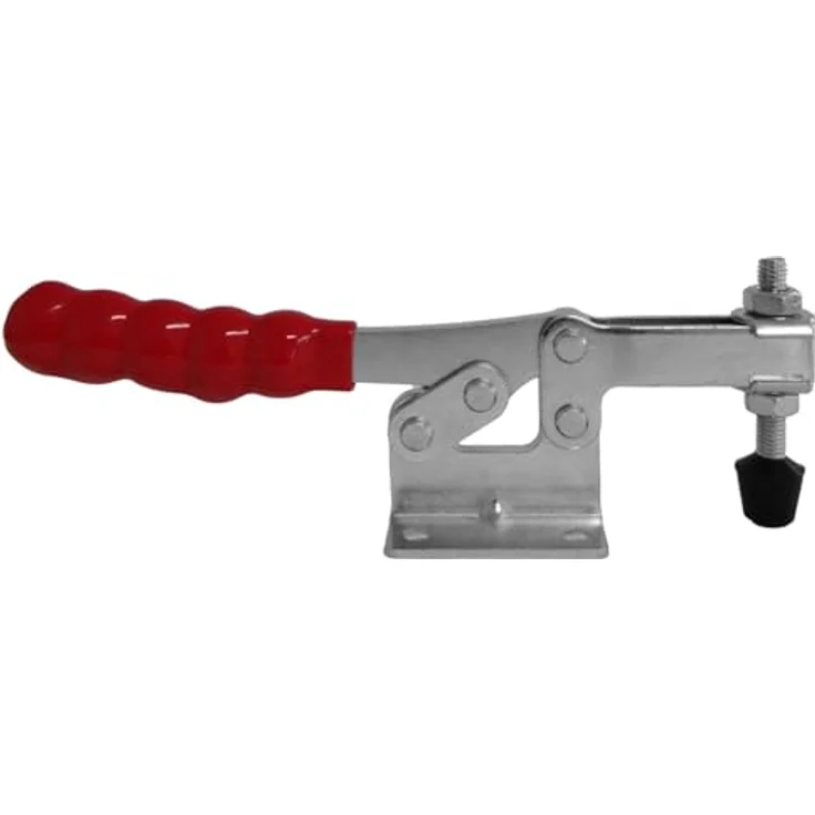 SO-TECH Kniehebelspanner, Kniehebelklemme mit hoher Haltekraft von 227 kg, rot – Bild 1