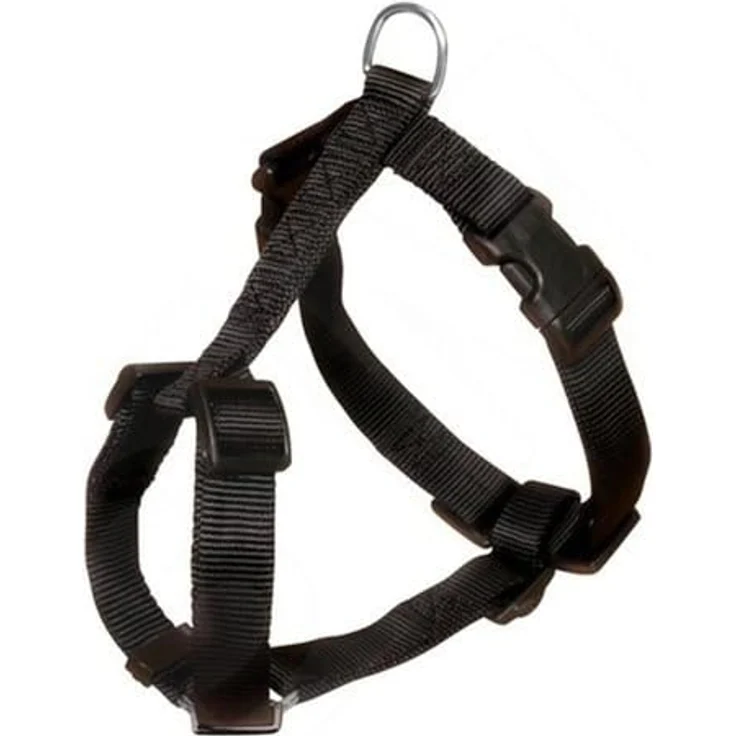 Trixie Classic H-Geschirr schwarz S-M: 40-65 cm/15 mm – Bild 2
