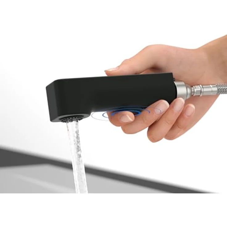 Villeroy & Boch Junis Sky Shower Küchenarmatur, Edelstahl mit Laminar- und Brausestrahl, herausziehbarer Handbrause, pflegeleicht – Bild 6