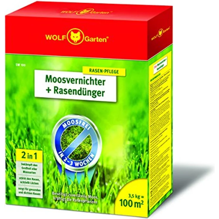 WOLF-Garten 3841020 Moosvernichter Rasendünger SW 3,5 kg für 100qm – Bild 2