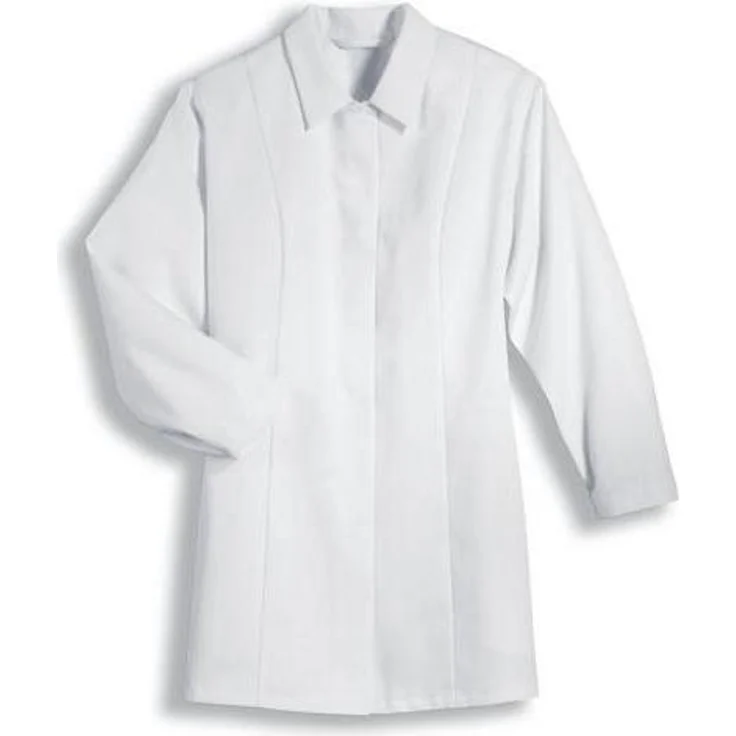 Uvex Safety, Arbeitsjacke uvex whitewear, hygienefreundlicher Mantel aus 65% Polyester und 35% Baumwolle, weiß, Größe 48/50