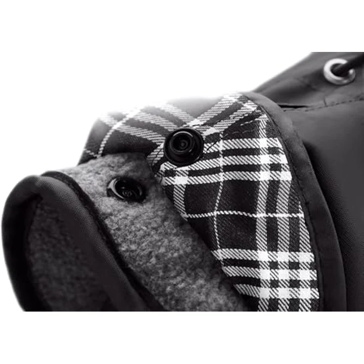 HUNTER Hundemantel Uppsala, 2in1 Design mit wasserabweisendem schwarzen Innenfutter, reflektierende Paspeln, geschlossene Bauchseite, optimaler Sitz, Größe 37,5 – Bild 5