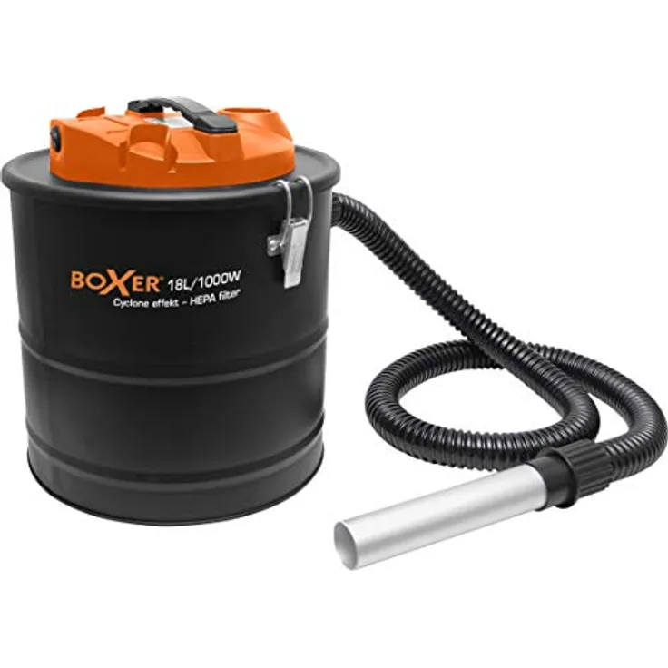 Boxer Cyclone Aschesauger mit HEPA-Filter 18 Liter mit 1000 Watt Motor, Zyklon-Modell