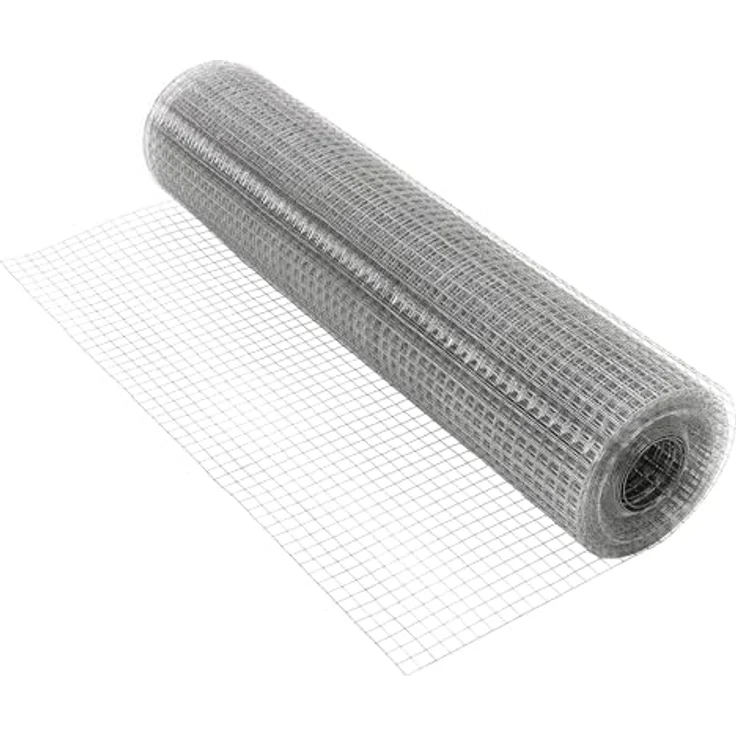 ECD Germany Volierendraht, 19x19mm Masche, 1m x 25m, 1,2mm dick, feuerverzinkter Stahl, stabiler Drahtzaun für Tiere und Hochbeete – Bild 1