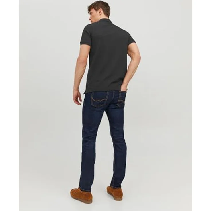 Jack & Jones Poloshirt BASIC POLO, Slim-fit, Kurzarm, Baumwollqualität - Navy – Bild 4