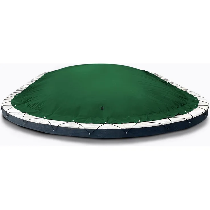 AirDeluxe Pool-Abdeckplane Ovale, aufblasbare Winterabdeckung aus reißfester PVC-Plane, 4,5m x 2,5m bis 7,37m x 3,6m