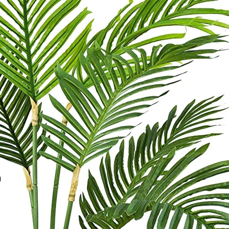 Decovego Arekapalme, Künstliche Palme 100 cm hoch, Kunstpflanze für Innen- und Außenbereiche, hochwertige Kunststoff-Deko – Bild 4
