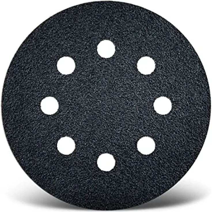 MENZER Black Klett-Schleifscheiben, Ø 125 mm 8-Loch, für Exzenterschleifer, Siliciumcarbid (50 Stk.) K40