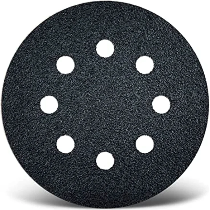 MENZER Black Klett-Schleifscheiben, Ø 125 mm 8-Loch, für Exzenterschleifer, Siliciumcarbid (50 Stk.) K40 – Bild 1
