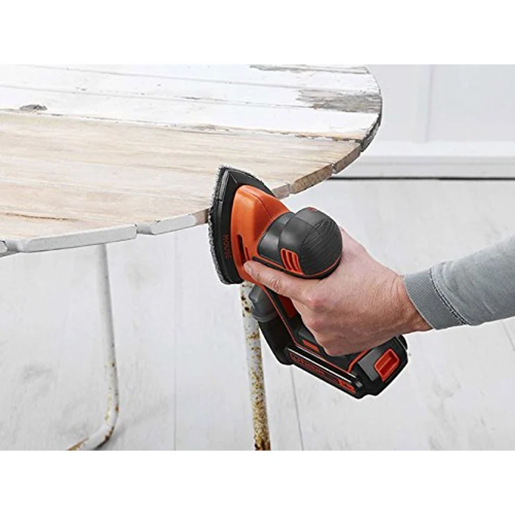Black+Decker Akku-Dreieckschleifer Mouse ( 1.5 Ah, inklusive 400 mA Ladegerät, Fingerschleifer-Aufsatz, 27 W, 18 V) BDCDS18 – Bild 3