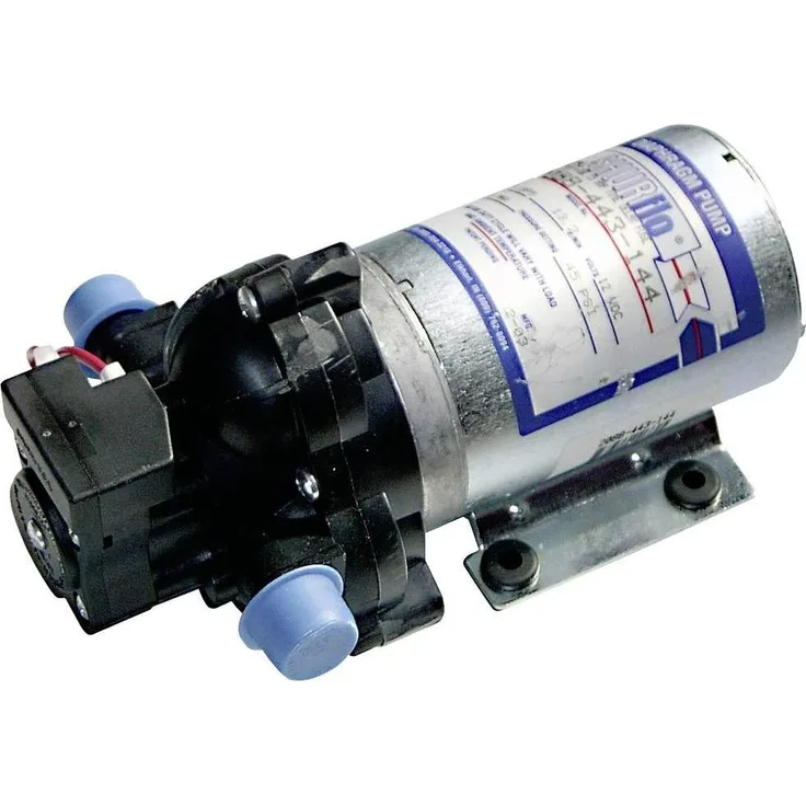 Shurflo Deluxe 2088-443-144, Membran-Wasserpumpe mit 12V Motor, selbstansaugend und trockenlaufsicher