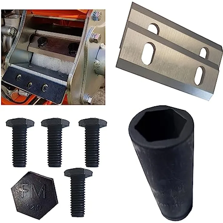 Messer Montage-Kit 3tlg. für FM4DDE FM6DD und FM6DDES (2 Wende-Messer, 4 Schrauben + 16mm Nuss)