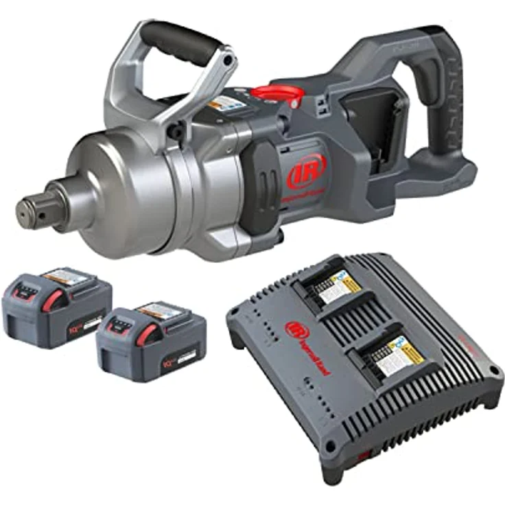 Ingersoll-Rand W9491-K2E-EU - 1" 20 V Schlagschrauber, Akkuschrauber mit kurzem Amboss, 3.500 Nm Losbrechmoment, 2 x 5,0 Ah Li-Ionen-Akkus und Doppelladegerät – Bild 1