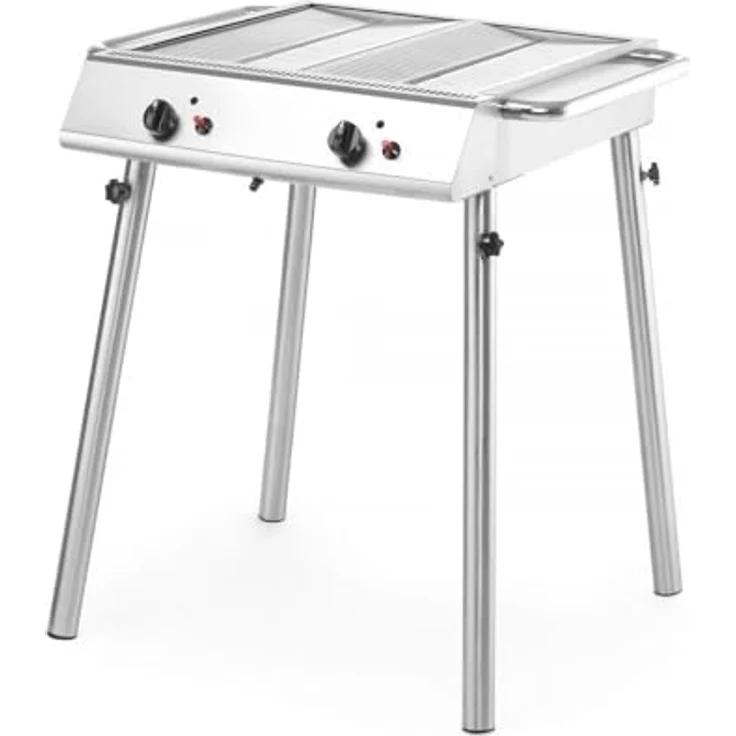 HENDI Gasgrill Xantos, 9,5kW, 770x710x(H)870mm, Edelstahl – Bild 2