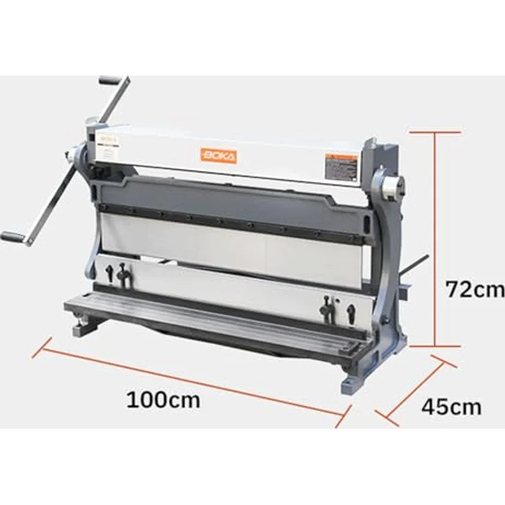 GEMTO BOKA 3-in-1 Blechbearbeitungsmaschine 760mm, Tafelschere, Abkantbank & Rundbiegemaschine, stabil, für Werkstatt & Industrie – Bild 3