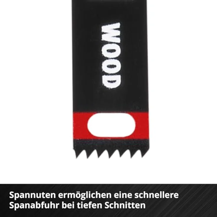 Einhell Tauchsägeblatt aus Kohlenstoffstahl für Holzbearbeitung, PTFE-Finishing, Eintauchtiefe 42 mm, Schnellwechselfunktion, Millimeter/Zoll-Skala – Bild 4