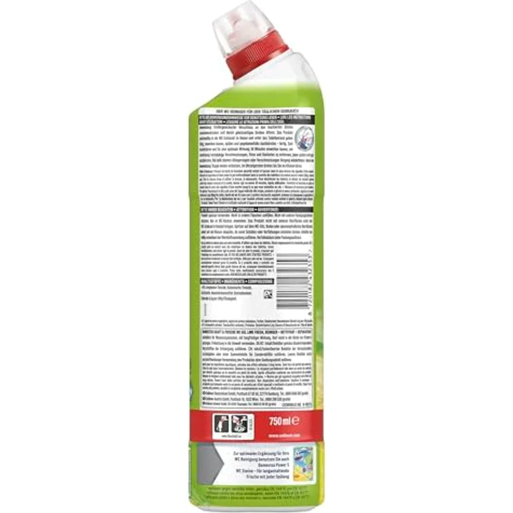 Domestos Kraft & Frische WC-Gel Lime Fresh, kraftvoller Toilettenreiniger mit 99,99% Bakterienbeseitigung und erfrischendem Limetten-Duft – Bild 3