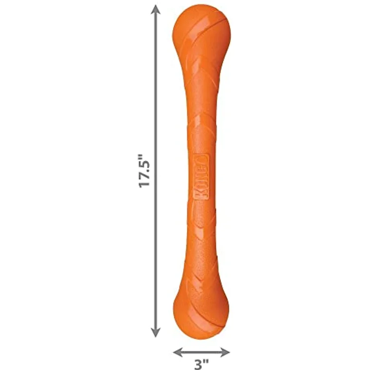 KONG SqueakStix Large, Tierspielzeug mit Echtholz-Kauen für sicheres Hundespielzeug – Bild 4