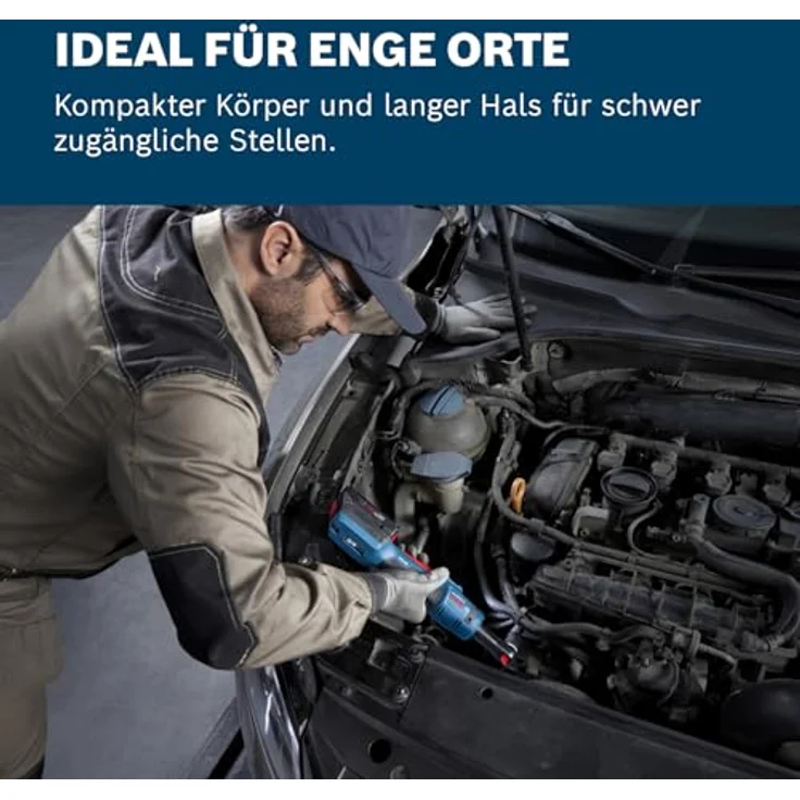 Bosch Professional GRC 18V-60 Akku-Ratschenschrauber, max. 60 Nm Drehmoment, inkl. 2x Akku GBA 2.0Ah und Ladegerät GAL 18V-40, L-BOXX – Bild 4
