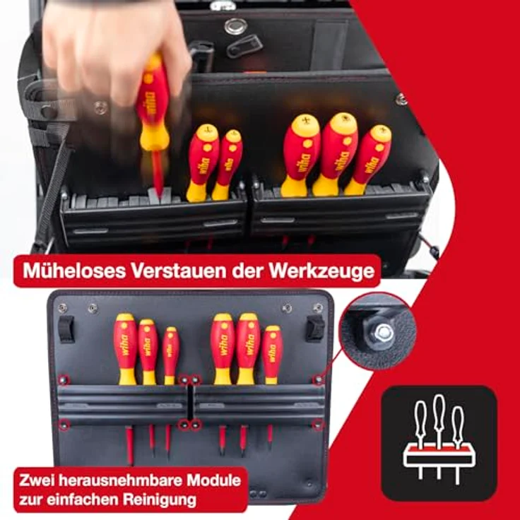 Wiha Werkzeugkoffer Werkzeugkoffer electric XL 2 Trolley, 60-tlg. – Bild 4
