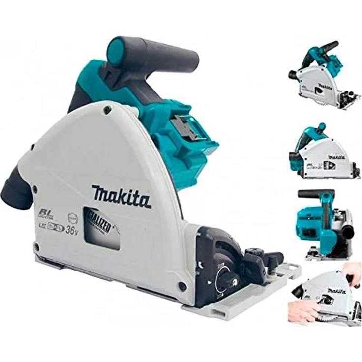 Makita DSP600Z Tischkreissäge 6300RPM Handkreissäge 6400, 2500 U-min, Tischsäge, 16,5 cm, 346 mm, 272 mm, 1200 W, 36 V – Bild 2