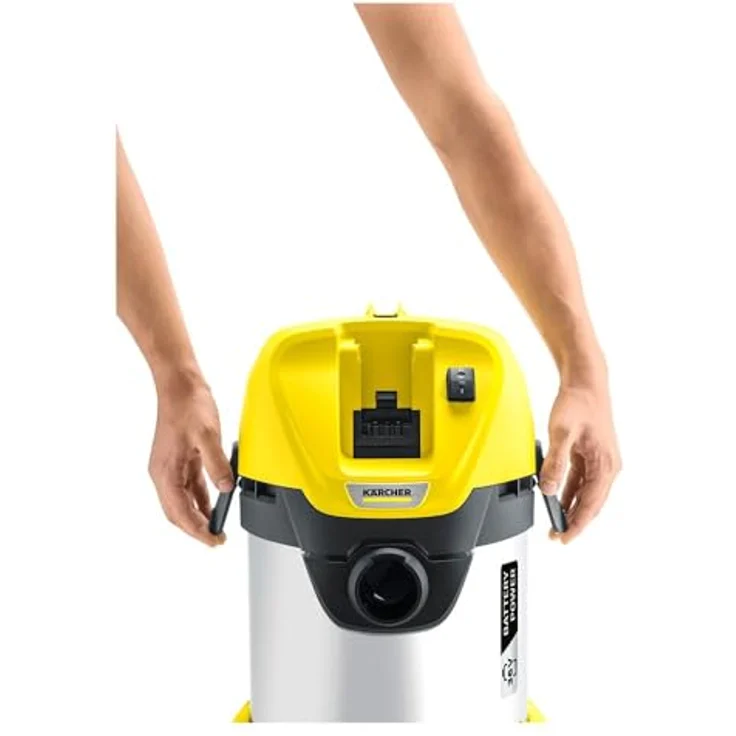 Kärcher Akku-Mehrzwecksauger WD 3 Battery Premium (Leistung: 300 W, Behältergröße: 17 Liter l, 36 V Akkuplattform, Blasfunktion, Zubehöraufbewahrung, Saugen ohne Filterwechsel, ohne Akku) Beutel 17 Liter – Bild 2