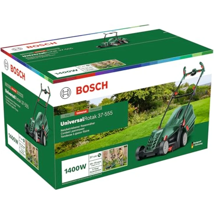 Bosch Home & Garden UniversalRotak 37-555, Rasenmäher mit 40-Liter-Grasfangbox, Ergoflex-Handgriffen und 5-stufiger Schnitthöheneinstellung – Bild 7