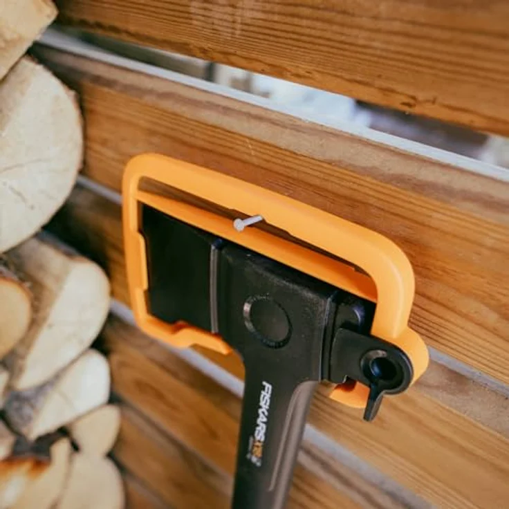 Fiskars X14, Axt + Beil mit spezieller Klingenschliff - Universalaxt, schwarz – Bild 9
