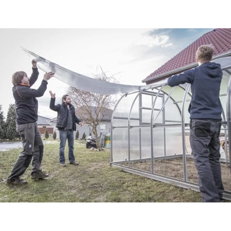 Klasika Gewächshaus KLASIKA 18 (3x6m) mit Fundamenten und 6mm Polycarbonat, sehr stabil und robust – Bild 4