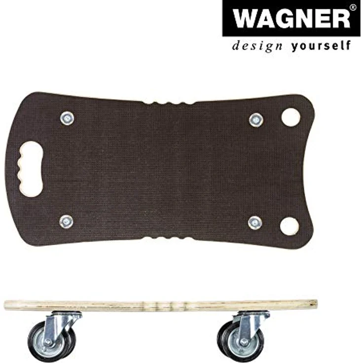Wagner System MM 1312, Transportwagen mit rutschfester MaxiGrip-Beschichtung, Tragfähigkeit 300 kg, Birken-Multiplex, 290 x 575 mm – Bild 7