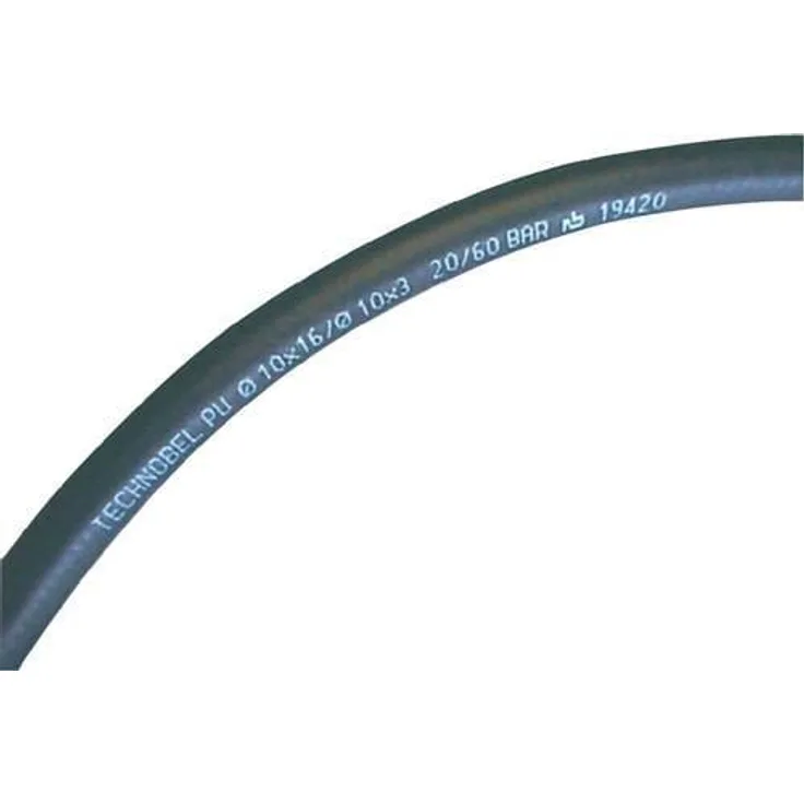 Tricoflex Technobel® Mehrzweckschlauch, Polyurethan I-D. 19mm, Betriebsdruck bis 20 bar, Rolle 25m, schwarz