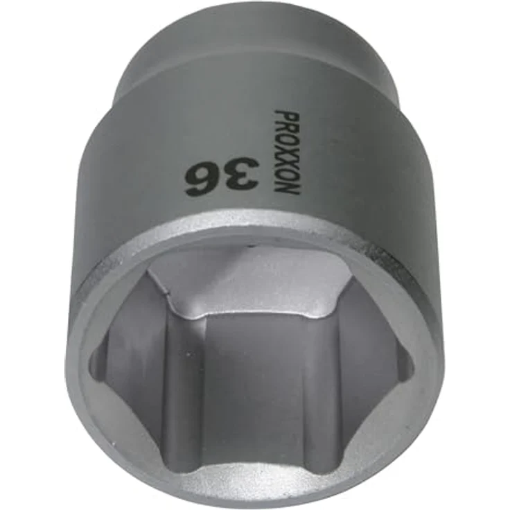 PROXXON INDUSTRIAL Bohrer- und Bitset 23429, 1/2'' Steckschlüsseleinsatz aus CrV-Stahl, Größe 36 mm – Bild 2