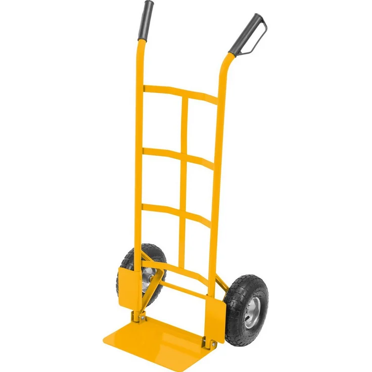 TRIZERATOP Sackkarre, Transportkarre mit klappbarer Plattform, 250 kg Tragfähigkeit, luftbereifte 10 Zoll Räder